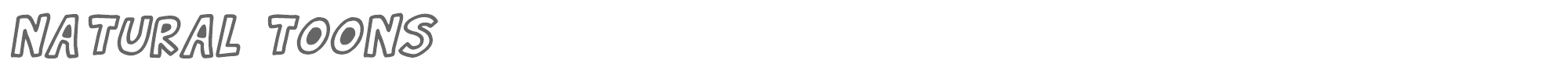 Natural Toons Natural Toons Italic.ttf font preview